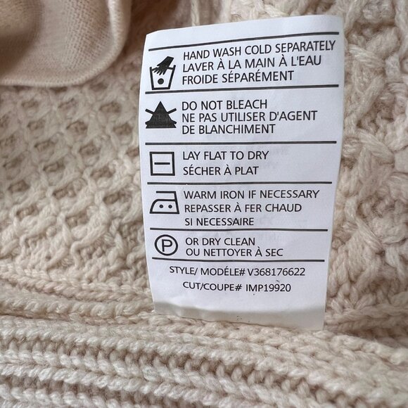 Vince Wool Yak Honeycomb Long Cardigan Sweater Oversized Open Front Size Large - Picture 7 of 10